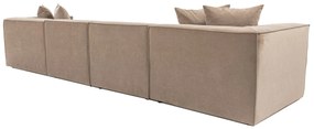 Sofá de Canto Sora – Cappuccino – 350x65x190 cm