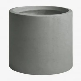 Vaso De Flores Exterior Em Cimento Aurevi Ø30 Cm & Cinza Claro - Sklum