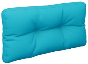 Almofadão para sofá de paletes 80x40x12 cm tecido turquesa