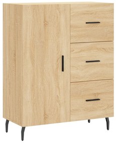 Armário alto 69,5x34x180 cm derivados de madeira cor sonoma