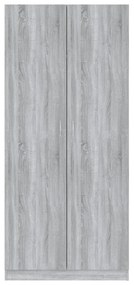 Roupeiro 90x52x200 cm derivados de madeira cinzento sonoma