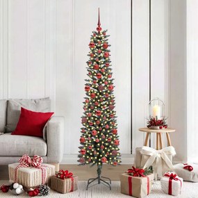 vidaXL Árvore de Natal Artificial Verde 180 cm PVC, Plástico e Aço