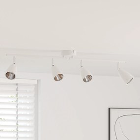 vidaXL Foco de Teto 4 Direções Ajustável Branco GU10