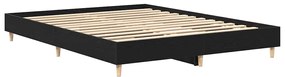 Estrutura de Cama Carvalho Preto 150x200 cm Madeira Engenharia