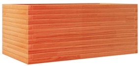 Vaso/floreira de jardim 110x60x45,5 pinho maciço castanho mel