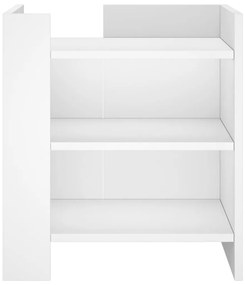 Mesa cabeceira 45x50x50 cm derivados de madeira branco