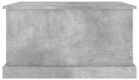 Caixa de arrumação 70x40x38 cm derivados madeira cinza cimento