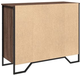 Aparador 91x35,5x74,5 cm derivados de madeira carvalho castanho