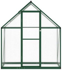 Estufa com estrutura de base 169x58x195 cm alumínio verde