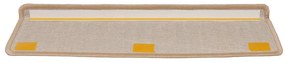 Tapete/carpete para degraus 15 pcs 65x21x4 cm dourado