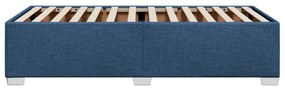 Estrutura de cama sem colchão 90x190 cm tecido azul