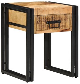Mesa de Apoio vidaXL 40x40x50 cm Madeira de Mangueira Rústica