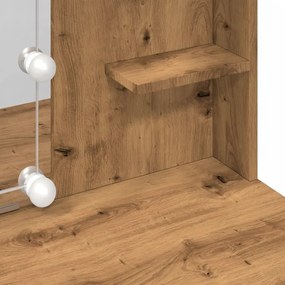 Toucador com luzes LED 96x40x142 cm cor carvalho artisiano