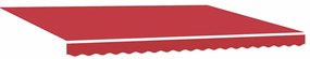 Toldo Retrátil Manual Vermelho 450 x 300 cm