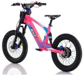 Bicicleta elétrica infantil 500W Roan RXF Evo Racing 18" Rosa