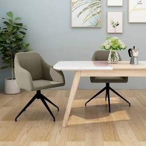 vidaXL Cadeiras de jantar 2 pcs veludo cinzento-claro