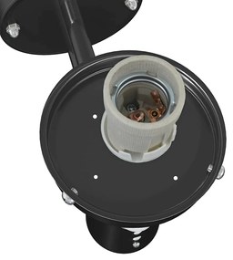Luzes de Parede Externas com Sensor 2 pcs Aço Inoxidável Preto IP44