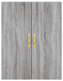 Armário alto 69,5x34x180 cm derivados de madeira sonoma cinza