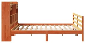 Cama com estante sem colchão 180x200 cm pinho maciço