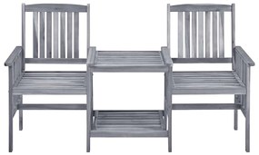 Cadeiras de jardim c/ mesa de centro 159x61x92 cm acácia maciça