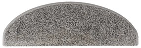 Tapetes de escadas 10 pcs 65x21x4 cm cinzento