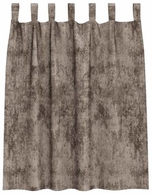 Cortinas de Veludo 2 peças com Ilhós Cappuccino 140x140 cm