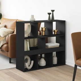 vidaXL Divisória 100x33x94,5 cm derivados de madeira preto