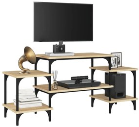 Móvel de TV 117x35x52 cm derivados de madeira carvalho sonoma