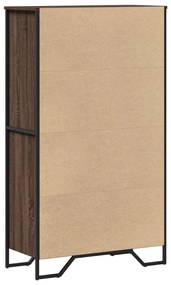 Armário alto 79,5x35,5x137,5cm deriv. madeira carvalho castanho