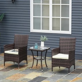 Conjunto Yamas em Vime - 2 Cadeiras e 1 Mesa - Design Natura