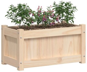 Vaso/floreira de jardim 60x31x31 cm madeira de pinho maciça