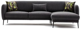 Sofá-Cama de Canto Venus – Antracite – 265x80x163 cm