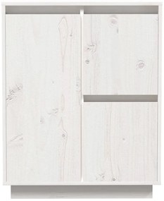 Aparador 60x34x75 cm madeira de pinho maciça branco