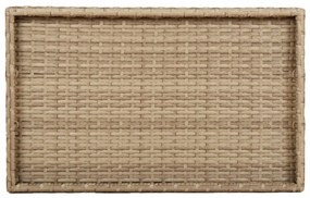 Mesa bandeja dobrável 65x40x75 cm vime PE bege