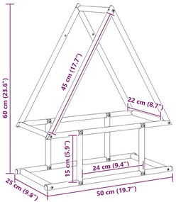 Suporte para lenha 50x25x60 cm aço laminado a frio antracite