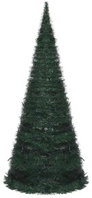 Árvore Natal pop-up artificial pré-iluminada 210 cm verde