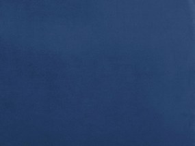 Cama de casal em veludo azul marinho 140 x 200 cm FLAYAT Beliani