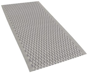 Tapete de exterior cinzento 60 x 90 cm MANGO Beliani