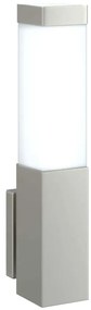 Luminárias de Parede Externas 2 pcs Prateado Aço Inoxidável IP44