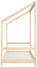 Estrutura de cama infantil 80x200 cm madeira de pinho maciça