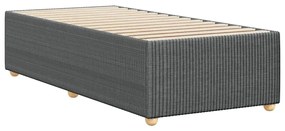 Estrutura de cama sem colchão 90x190 cm tecido cinzento-escuro