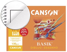 Papel de Desenho Basik 210x297 130 gr com Esquadria em Minipack de 10 Folhas