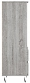 Aparador alto 40x36x110 cm derivados de madeira cinzento sonoma