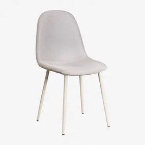 Glamm Estofada Cadeira De Jantar Beige Creme & Linho Bege Creme & Linho - Sklum