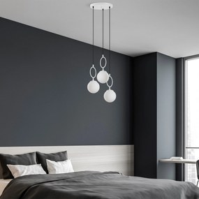 Candeeiro de Teto Ring – Branco – 45 cm Largura