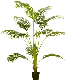 HOMCOM Palmeira Areca Artificial 170cm Planta Artificial com 11 Folhas