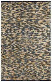vidaXL Tapete artesanal em juta azul e natural 160x230 cm