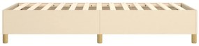 Estrutura de cama sem colchão 80x200 cm creme