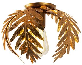 LED Candeeiro de teto inteligente vintage dourado 24 cm com WiFi ST64 - Botanica Retro,Rústico