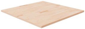 vidaXL Tampo de mesa quadrado 90x90x2,5 cm carvalho maciço não tratado